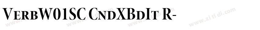 VerbW01SC CndXBdIt R字体转换
